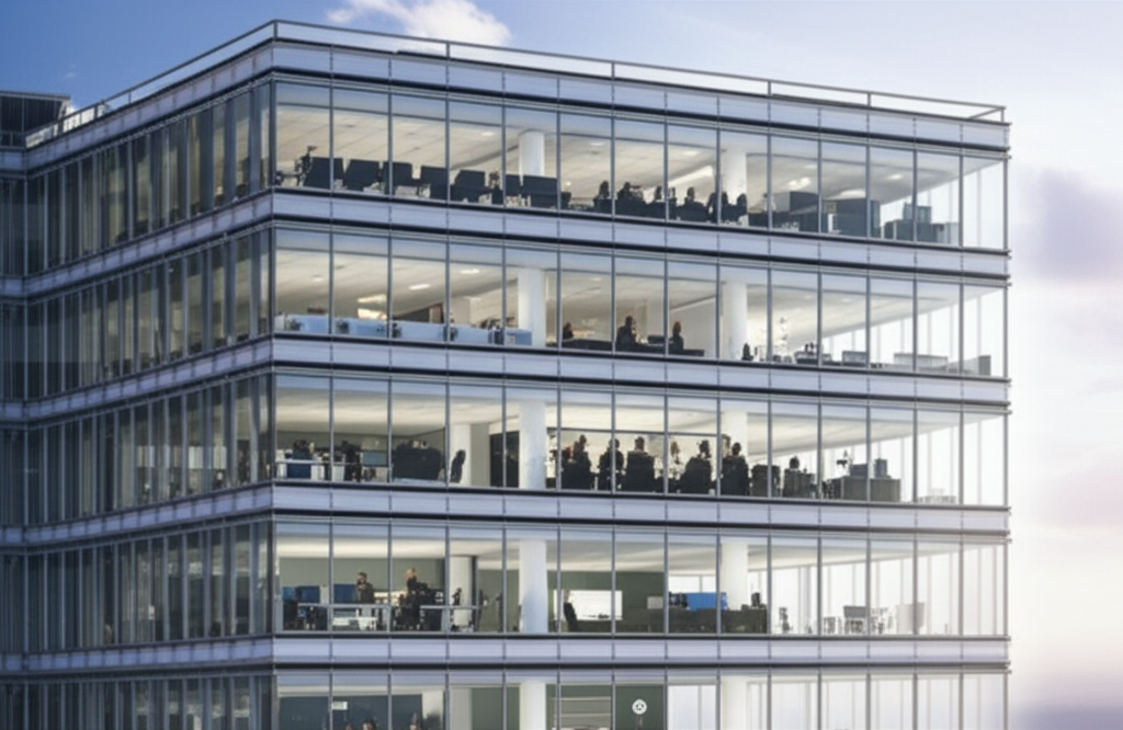 Enterprise team in corporate headquarters